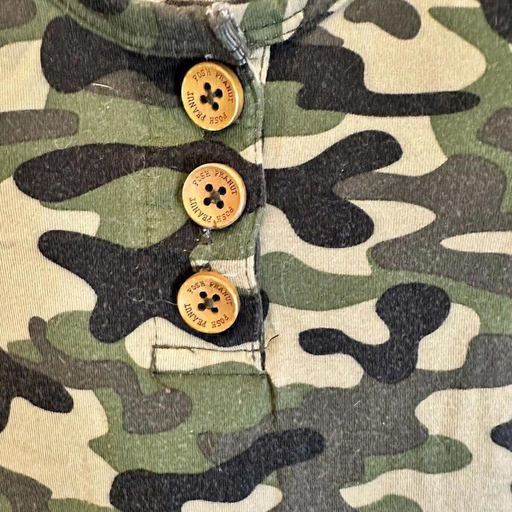 Posh Peanut Camo Twirl Skirt Bodysuit, 0-3 Month - Picture 2 of 3
